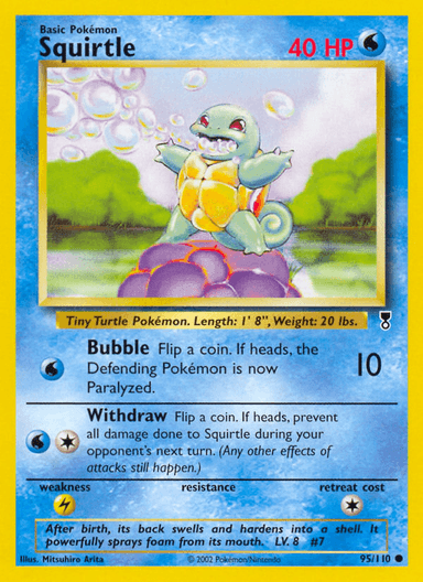 Carta Squirtle 95/110 do set Legendary Collection — Pokémon TCG | Bynx