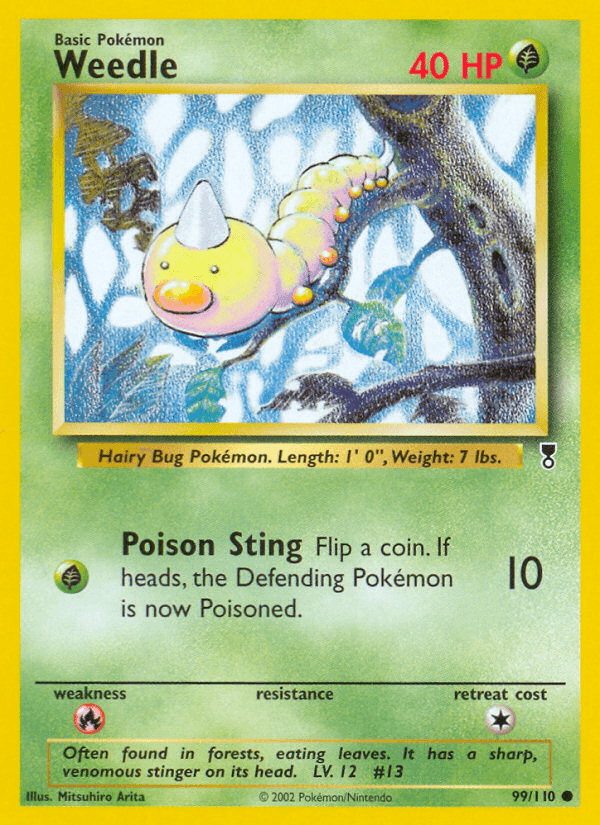 Carta Weedle 99/110 do set Legendary Collection — Pokémon TCG | Bynx