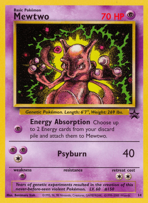 Carta Mewtwo 14/53 do set Wizards Black Star Promos — Pokémon TCG | Bynx