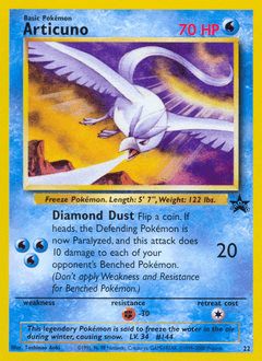 Articuno 22 — Wizards Black Star Promos