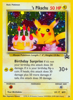 _____'s Pikachu 24 — Wizards Black Star Promos
