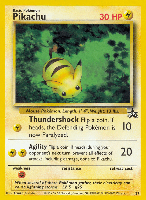 Carta Pikachu 27/53 do set Wizards Black Star Promos — Pokémon TCG | Bynx