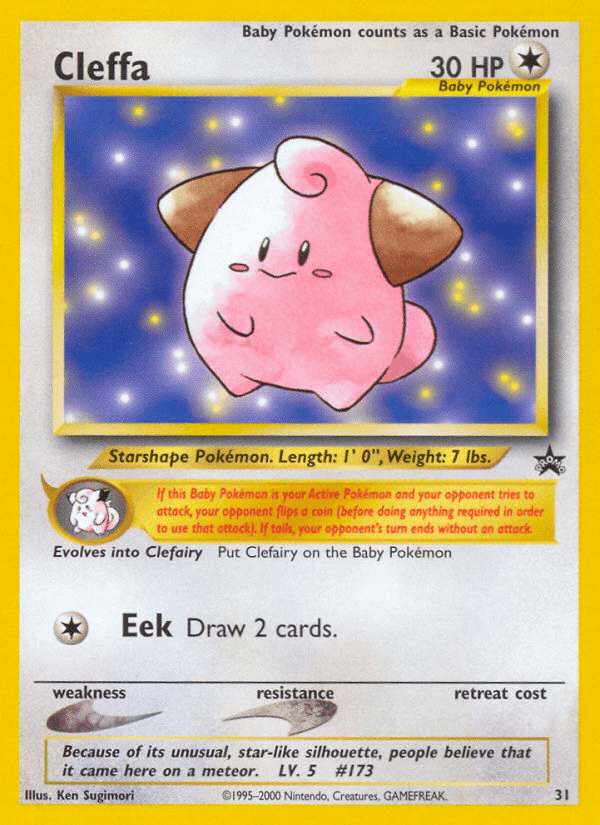 Carta Cleffa 31/53 do set Wizards Black Star Promos — Pokémon TCG | Bynx