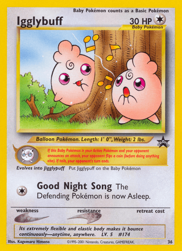 Carta Igglybuff 36/53 do set Wizards Black Star Promos — Pokémon TCG | Bynx