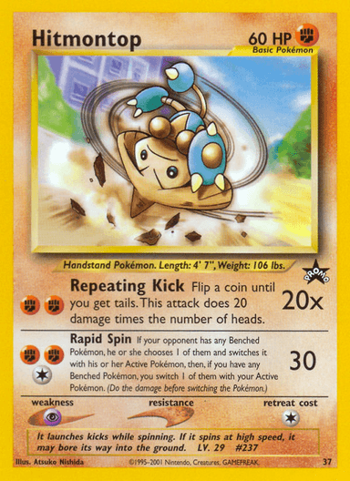 Carta Hitmontop 37/53 do set Wizards Black Star Promos — Pokémon TCG | Bynx