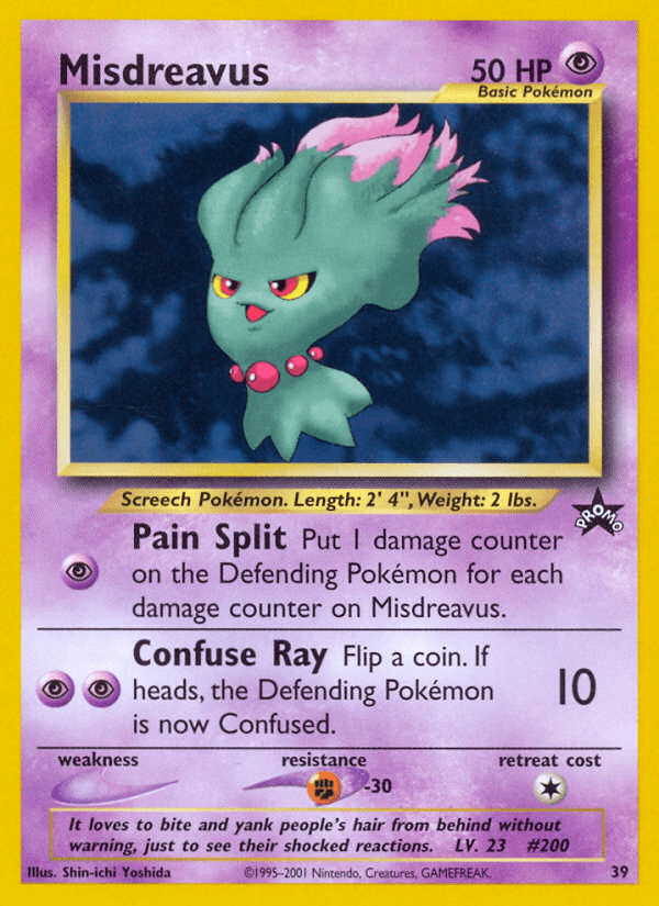 Carta Misdreavus 39/53 do set Wizards Black Star Promos — Pokémon TCG | Bynx
