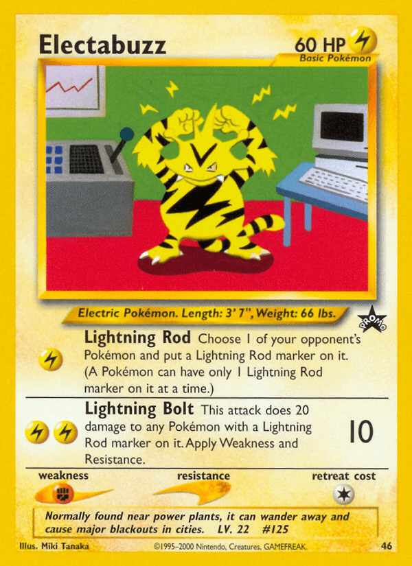 Carta Electabuzz 46/53 do set Wizards Black Star Promos — Pokémon TCG | Bynx