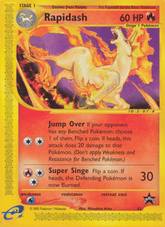 Rapidash 51 — Wizards Black Star Promos