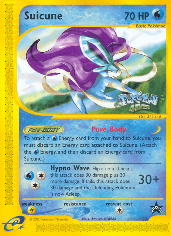 Carta Suicune 53/53 do set Wizards Black Star Promos — Pokémon TCG | Bynx