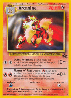 Arcanine 6 — Wizards Black Star Promos