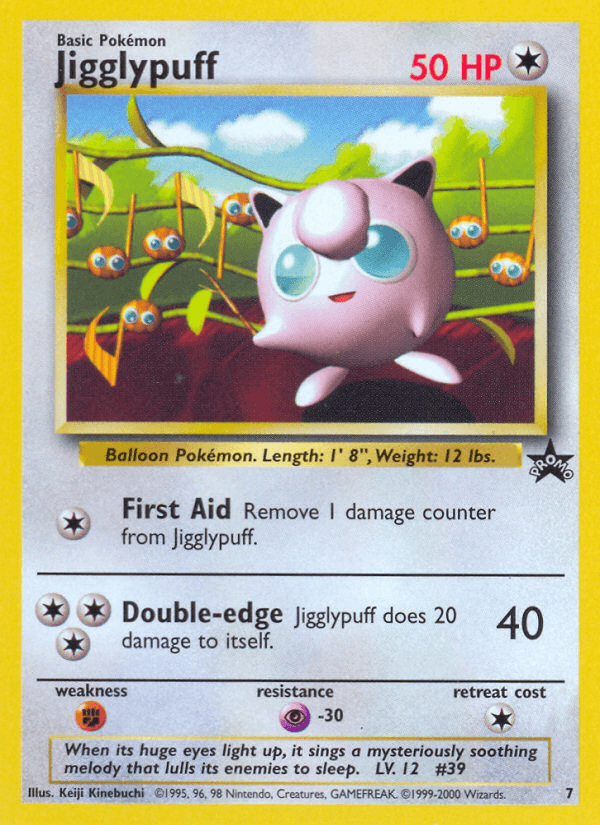 Carta Jigglypuff 7/53 do set Wizards Black Star Promos — Pokémon TCG | Bynx