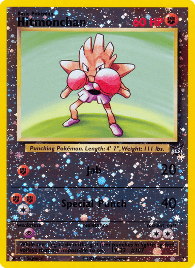 Carta Hitmonchan 2/9 do set Best of Game — Pokémon TCG | Bynx