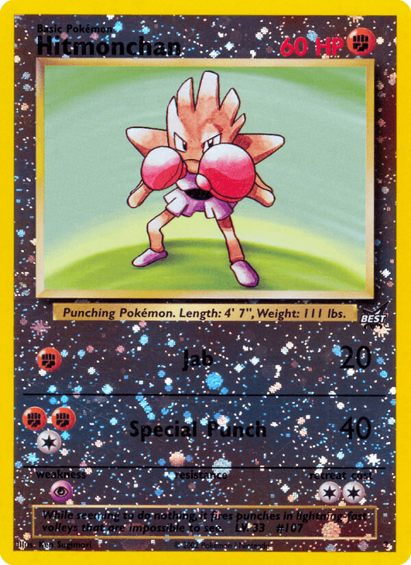 Carta Hitmonchan 2/9 do set Best of Game — Pokémon TCG | Bynx