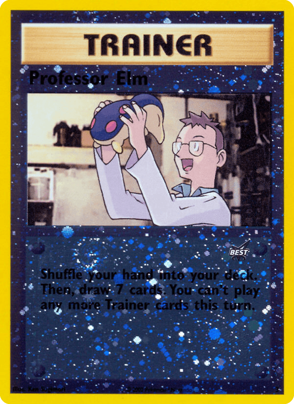 Carta Professor Elm 3/9 do set Best of Game — Pokémon TCG | Bynx
