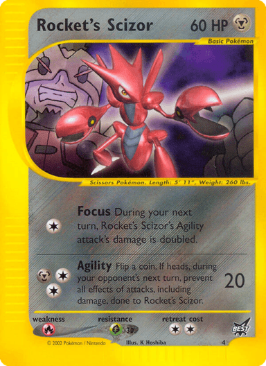 Carta Rocket's Scizor 4/9 do set Best of Game — Pokémon TCG | Bynx