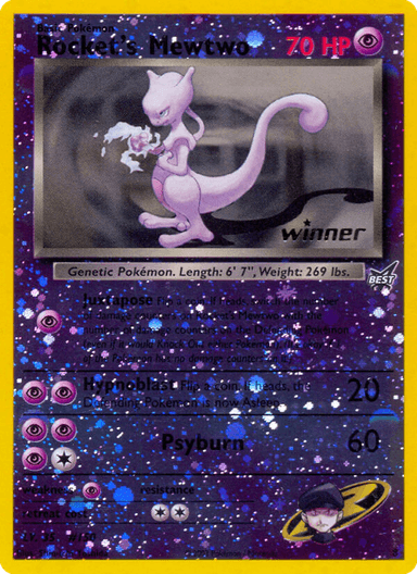 Carta Rocket's Mewtwo 8/9 do set Best of Game — Pokémon TCG | Bynx