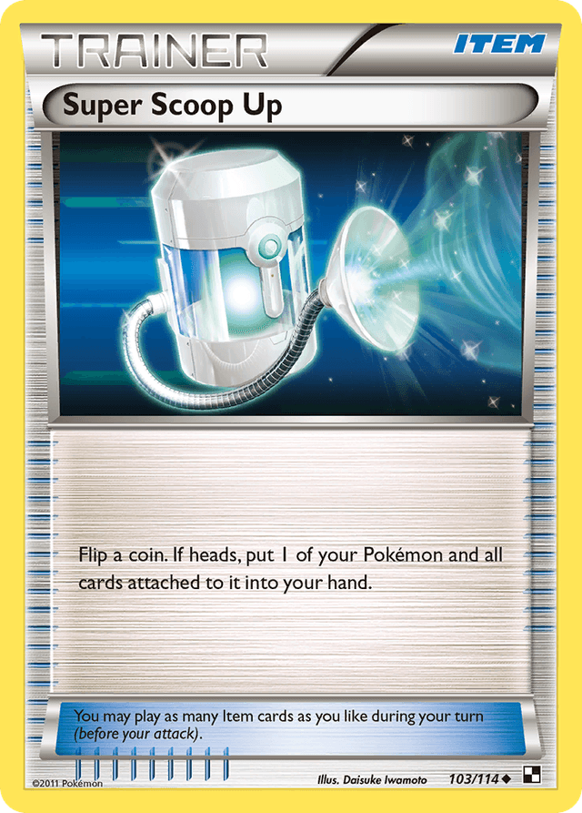 Carta Super Scoop Up 103/114 do set Black & White — Pokémon TCG | Bynx