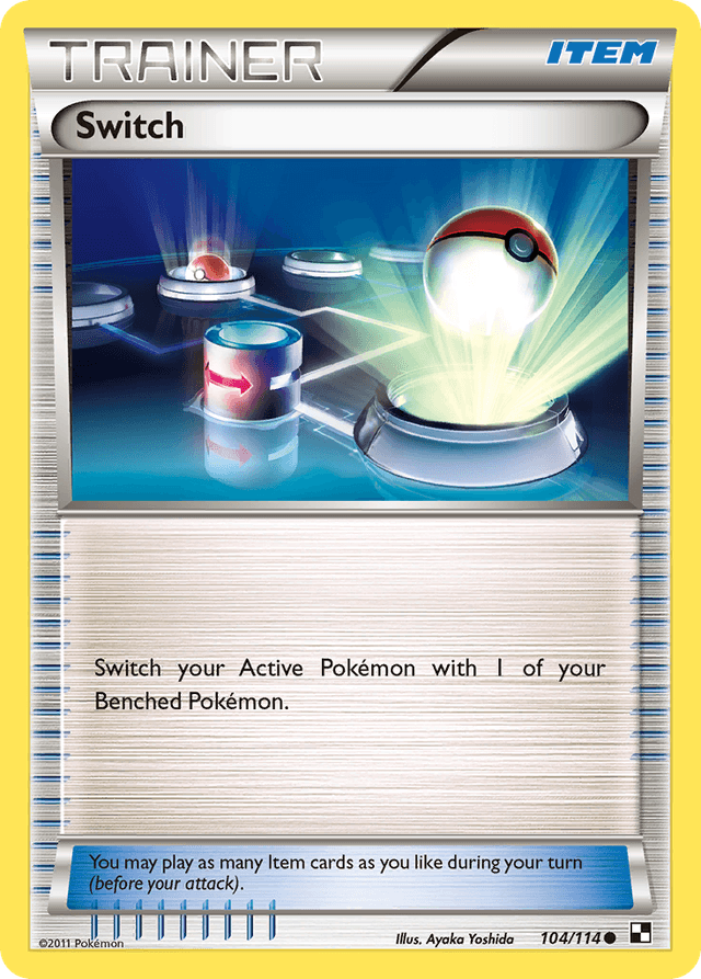 Carta Switch 104/114 do set Black & White — Pokémon TCG | Bynx