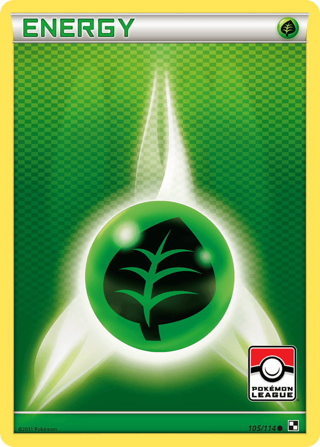 Carta Grass Energy 105/114 do set Black & White — Pokémon TCG | Bynx