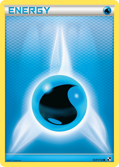 Carta Water Energy 107/114 do set Black & White — Pokémon TCG | Bynx