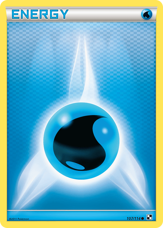 Carta Water Energy 107/114 do set Black & White — Pokémon TCG | Bynx