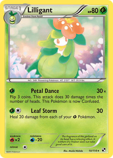 Carta Lilligant 10/114 do set Black & White — Pokémon TCG | Bynx