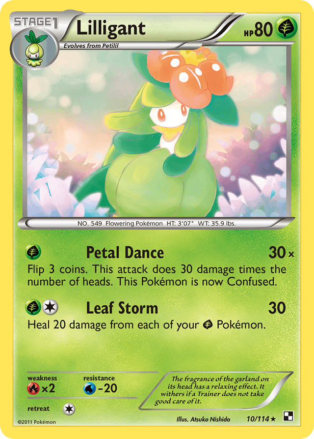 Carta Lilligant 10/114 do set Black & White — Pokémon TCG | Bynx