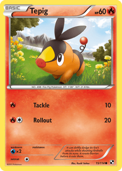 Tepig 15/114 — Black & White