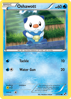 Oshawott 27/114 — Black & White