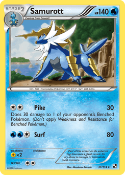Samurott 31/114 — Black & White