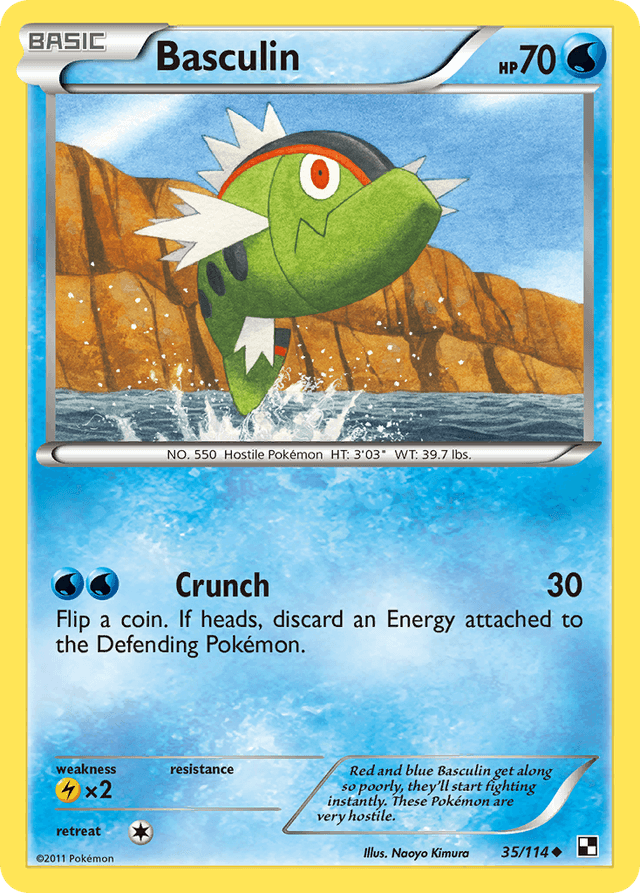 Carta Basculin 35/114 do set Black & White — Pokémon TCG | Bynx