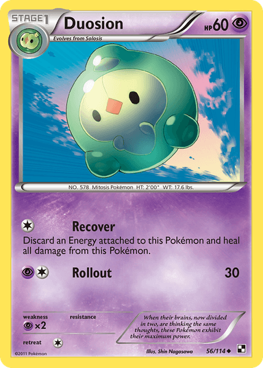 Carta Duosion 56/114 do set Black & White — Pokémon TCG | Bynx