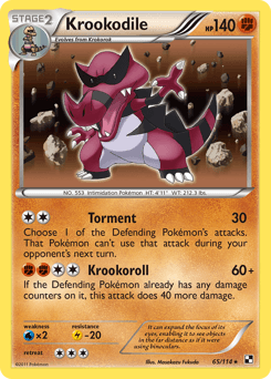 Krookodile 65 — Black & White