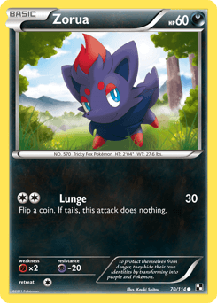 Zorua 70 — Black & White