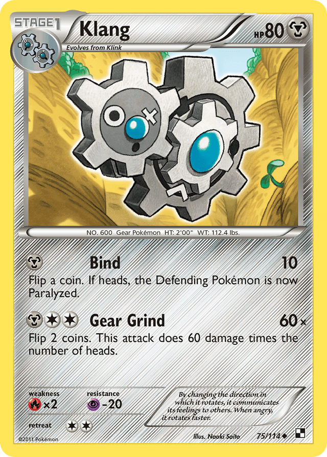 Carta Klang 75/114 do set Black & White — Pokémon TCG | Bynx