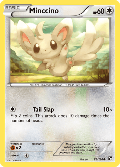 Carta Minccino 88/114 do set Black & White — Pokémon TCG | Bynx