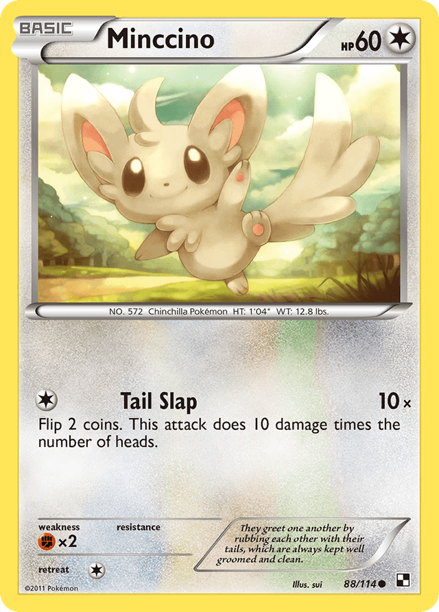 Carta Minccino 88/114 do set Black & White — Pokémon TCG | Bynx