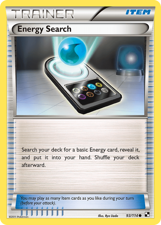 Carta Energy Search 93/114 do set Black & White — Pokémon TCG | Bynx
