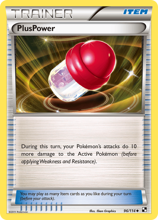 Carta PlusPower 96/114 do set Black & White — Pokémon TCG | Bynx