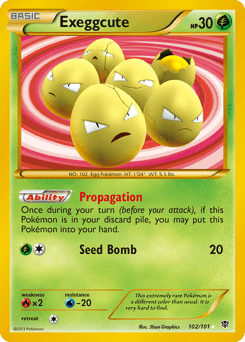 Carta Exeggcute 102 do set Plasma Blast — Pokémon TCG | Bynx
