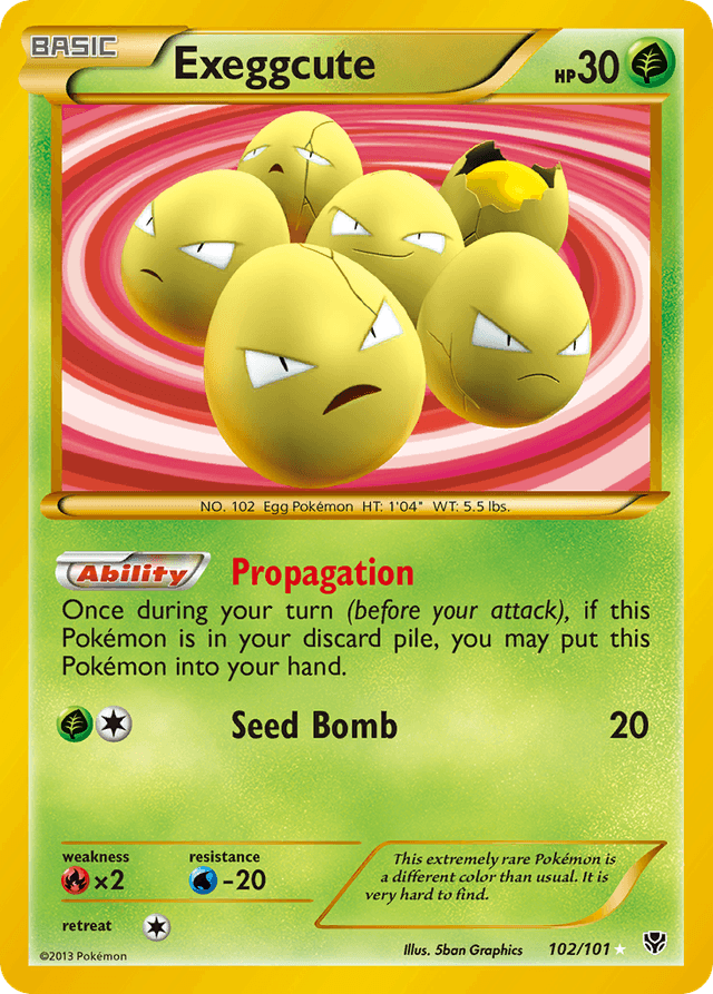 Carta Exeggcute 102/101 do set Plasma Blast — Pokémon TCG | Bynx