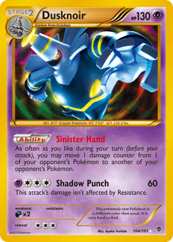 Dusknoir 104 — Plasma Blast