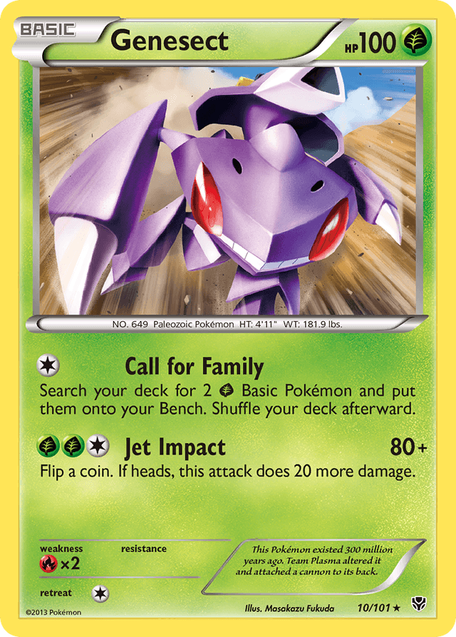 Carta Genesect 10/101 do set Plasma Blast — Pokémon TCG | Bynx