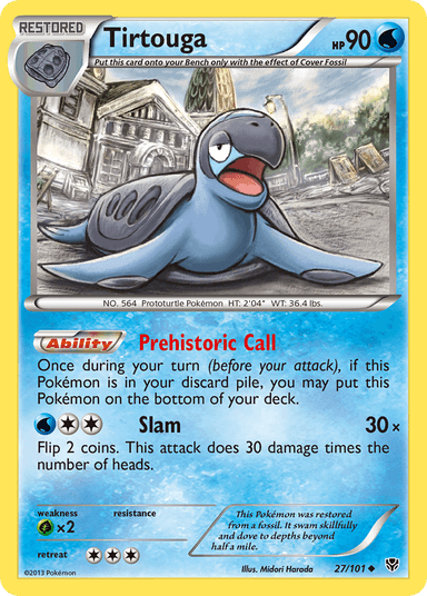 Carta Tirtouga 27/101 do set Plasma Blast — Pokémon TCG | Bynx