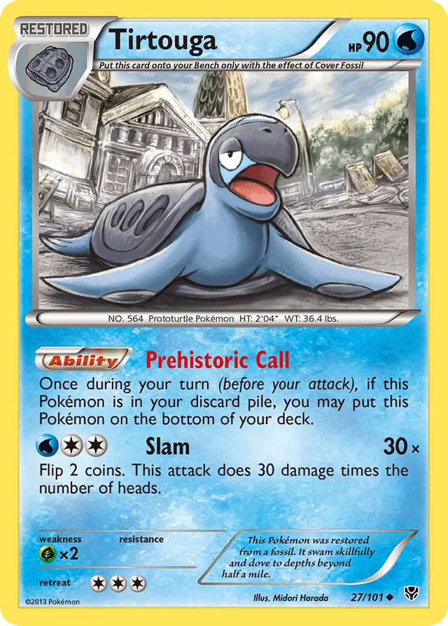 Carta Tirtouga 27/101 do set Plasma Blast — Pokémon TCG | Bynx