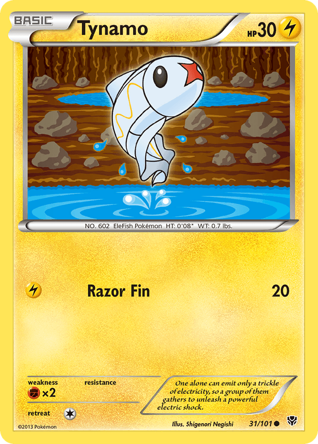 Carta Tynamo 31/101 do set Plasma Blast — Pokémon TCG | Bynx