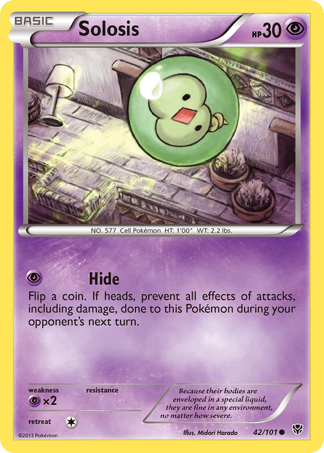 Carta Solosis 42/101 do set Plasma Blast — Pokémon TCG | Bynx