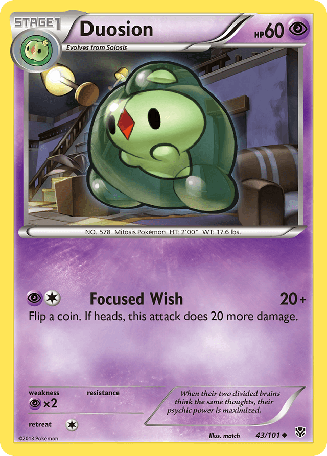 Carta Duosion 43/101 do set Plasma Blast — Pokémon TCG | Bynx