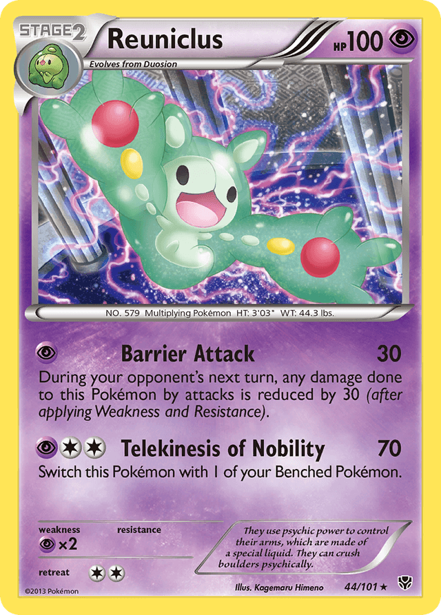Carta Reuniclus 44/101 do set Plasma Blast — Pokémon TCG | Bynx
