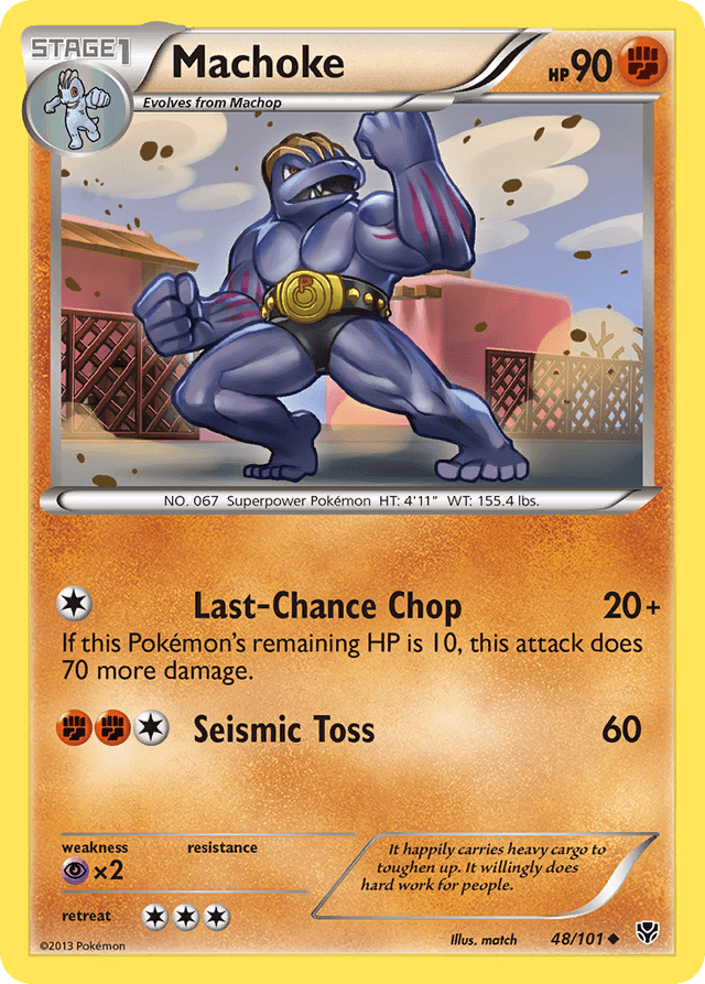 Carta Machoke 48/101 do set Plasma Blast — Pokémon TCG | Bynx
